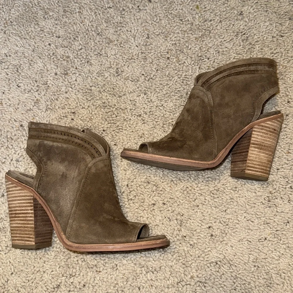 Vince Camuto Peep Toe Bootie Shoes